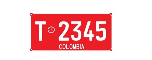 placas Vehículos Vehículos de carga especial colombia