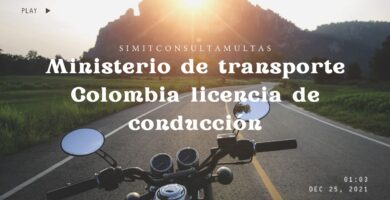 Ministerio de transporte Colombia licencia de conducción